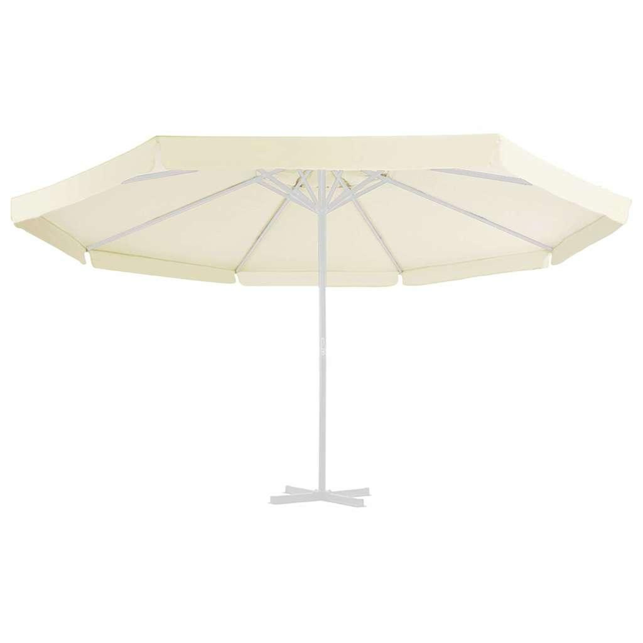 Voir la diapositive 2 : VIDAXL Tissu de remplacement pour parasol d'exterieur Sable 500 cm