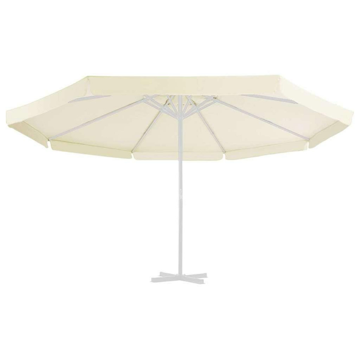 VIDAXL Tissu de remplacement pour parasol d'exterieur Sable 500 cm