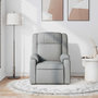 Voir la diapositive 3 : VIDAXL Fauteuil de massage inclinable Gris clair Tissu