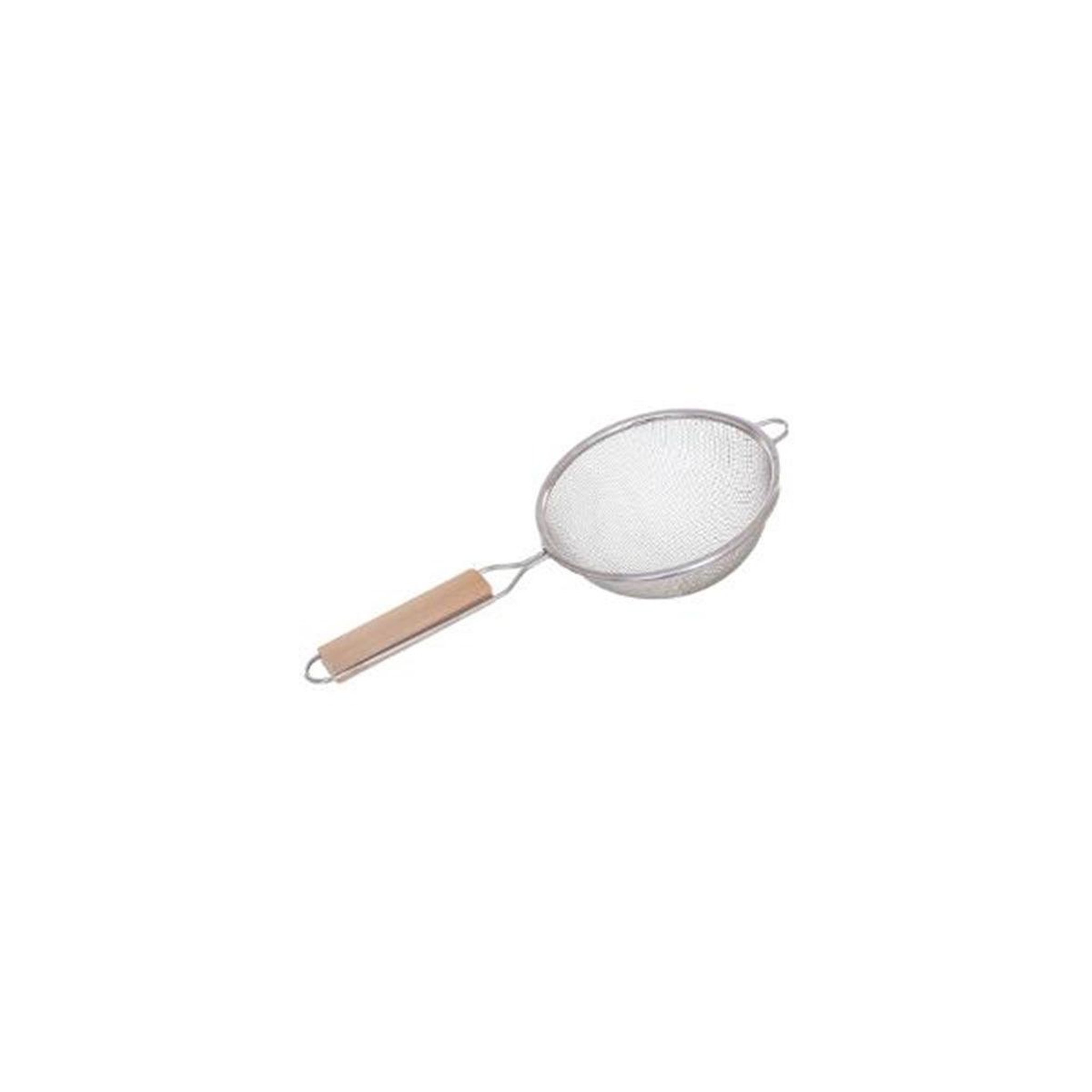 Voir la diapositive 4 : FIVE Lot de 3 passoires inox & bois  sieve  35cm argent