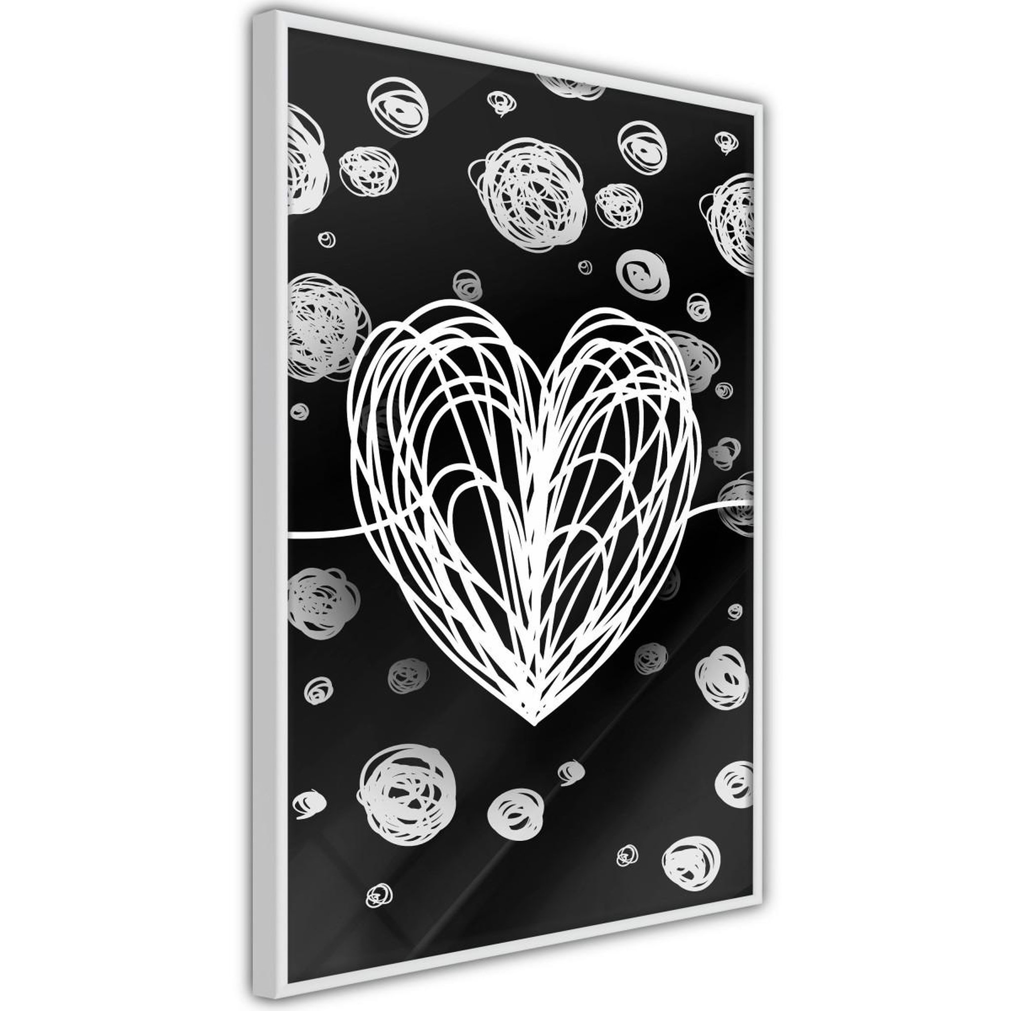 Paris Prix Affiche murale encadrée  entangled heart