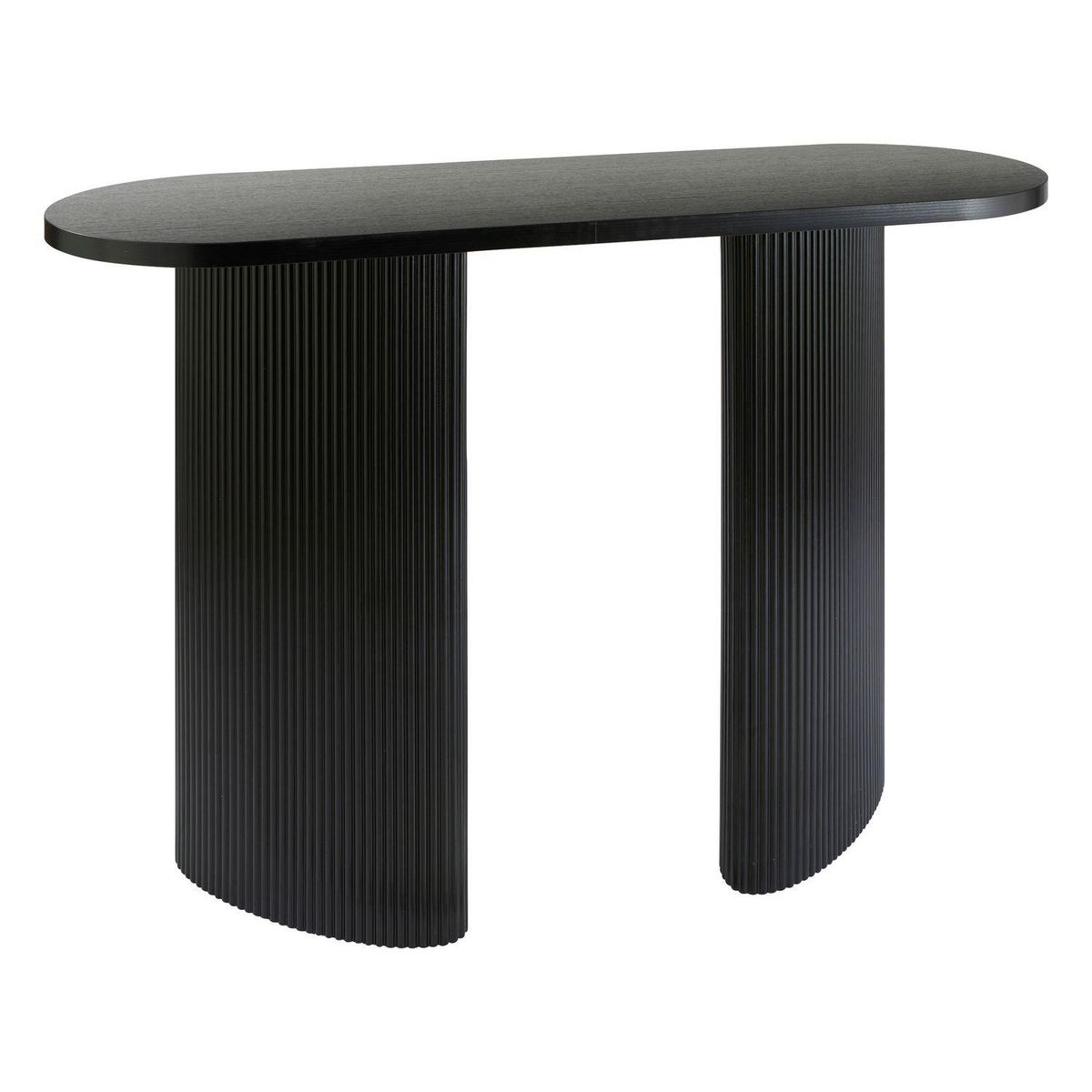 ATMOSPHERA Console ovale en bois OLOVA - Noir