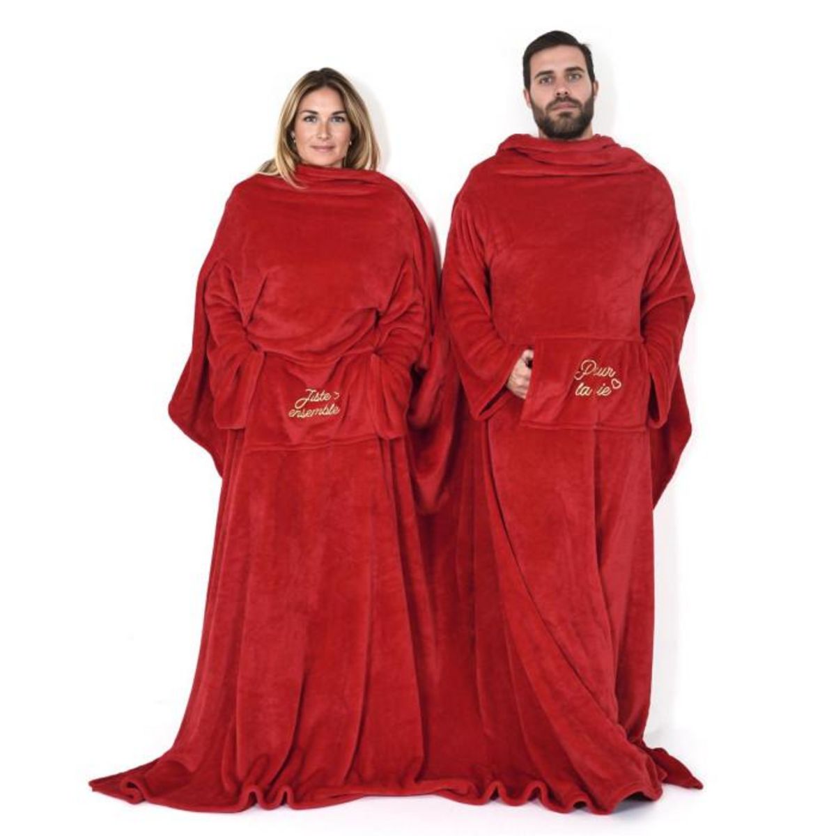 Paris Prix Plaid Double  Pour la Vie  200x254cm Rouge