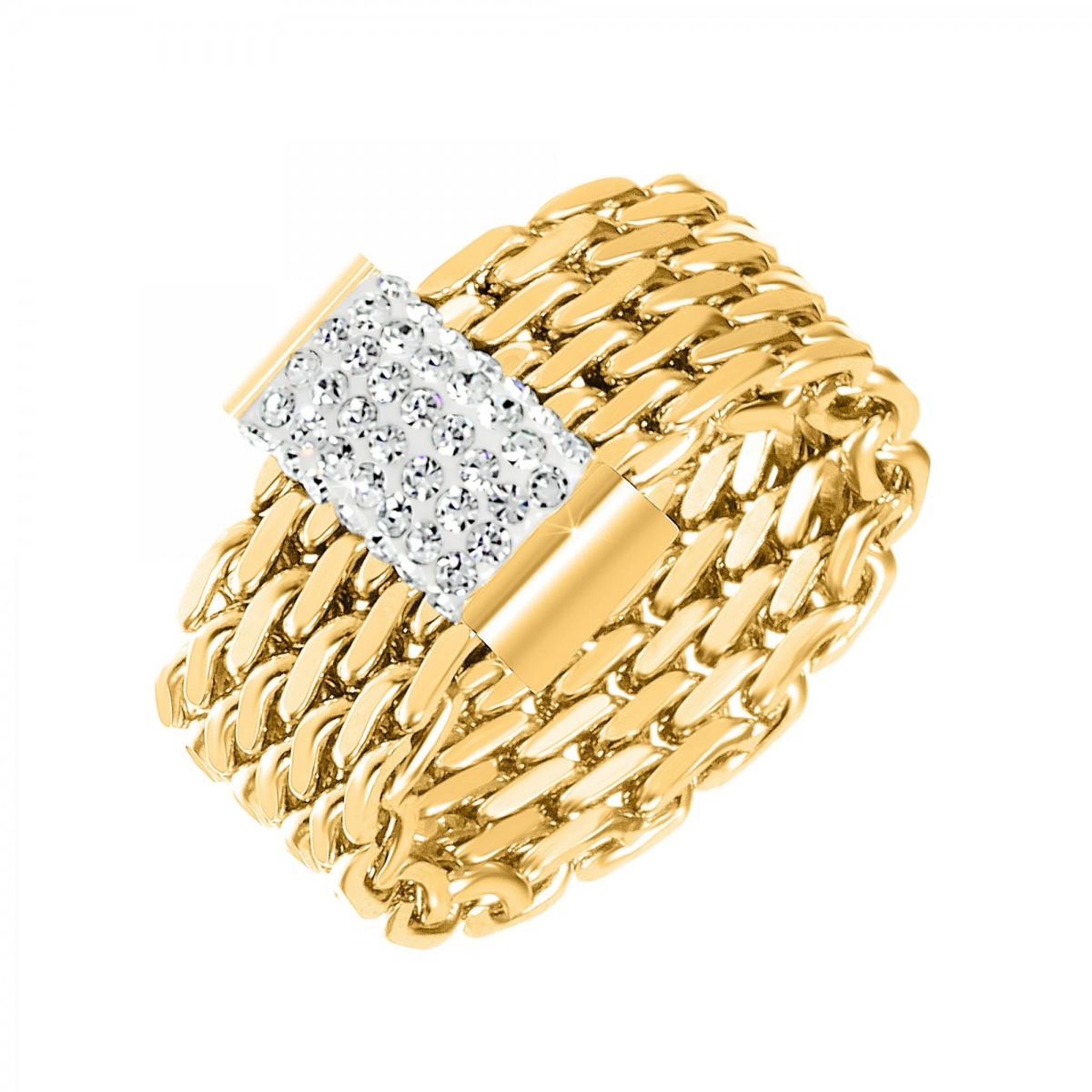 Voir la diapositive 1 : SC BOHEME Bague taille 54 SC Bohème ornée de Cristaux scintillants