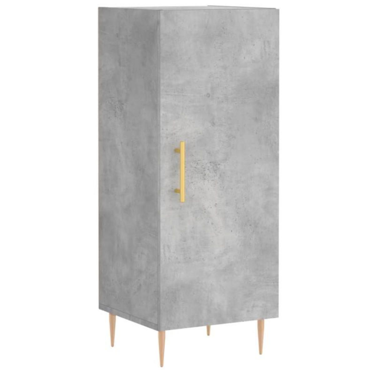 VIDAXL Buffet Gris béton 34,5x34x90 cm Bois d ingénierie