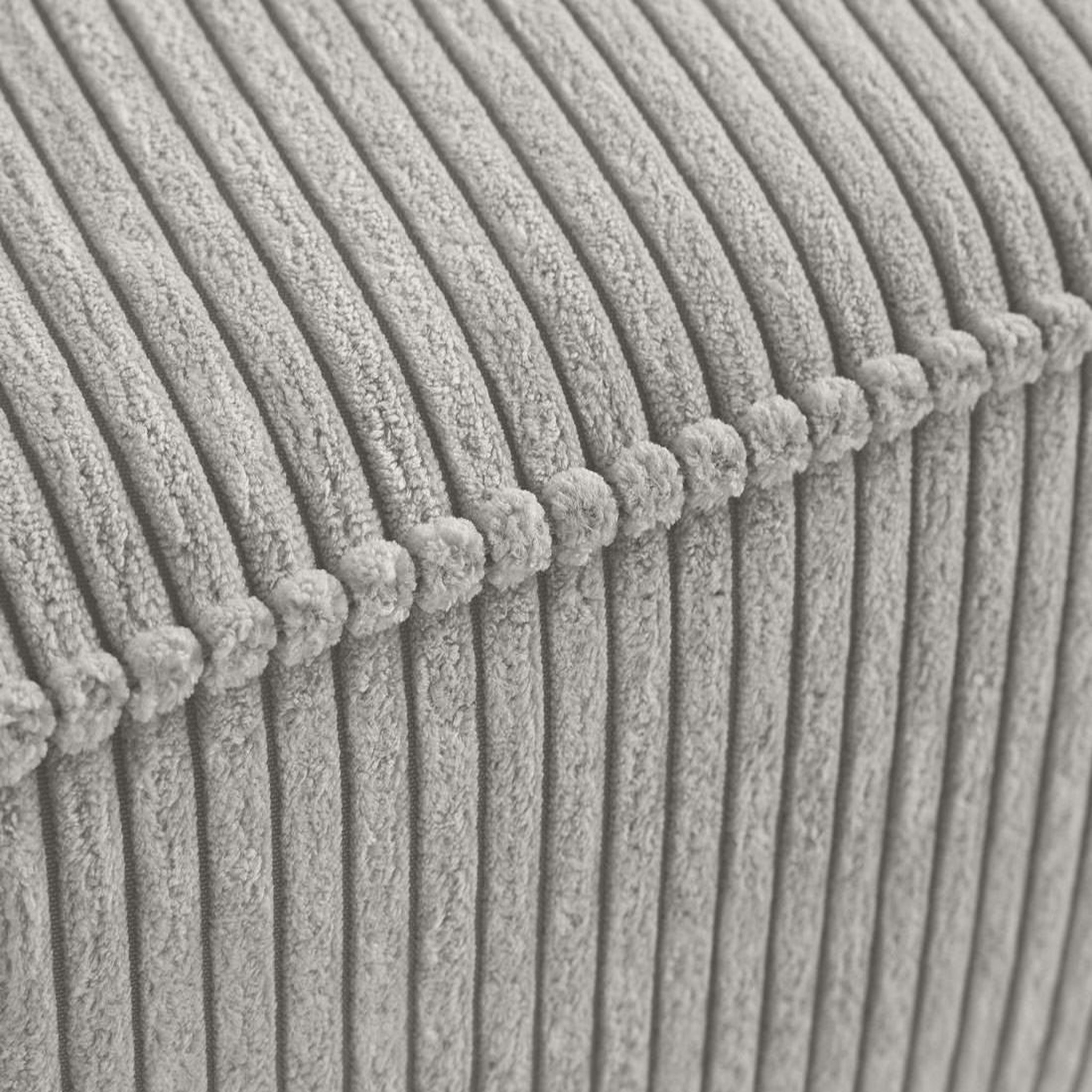 Voir la diapositive 5 : BEST MOBILIER Charlie - pouf - pieds hauts - en velours côtelé