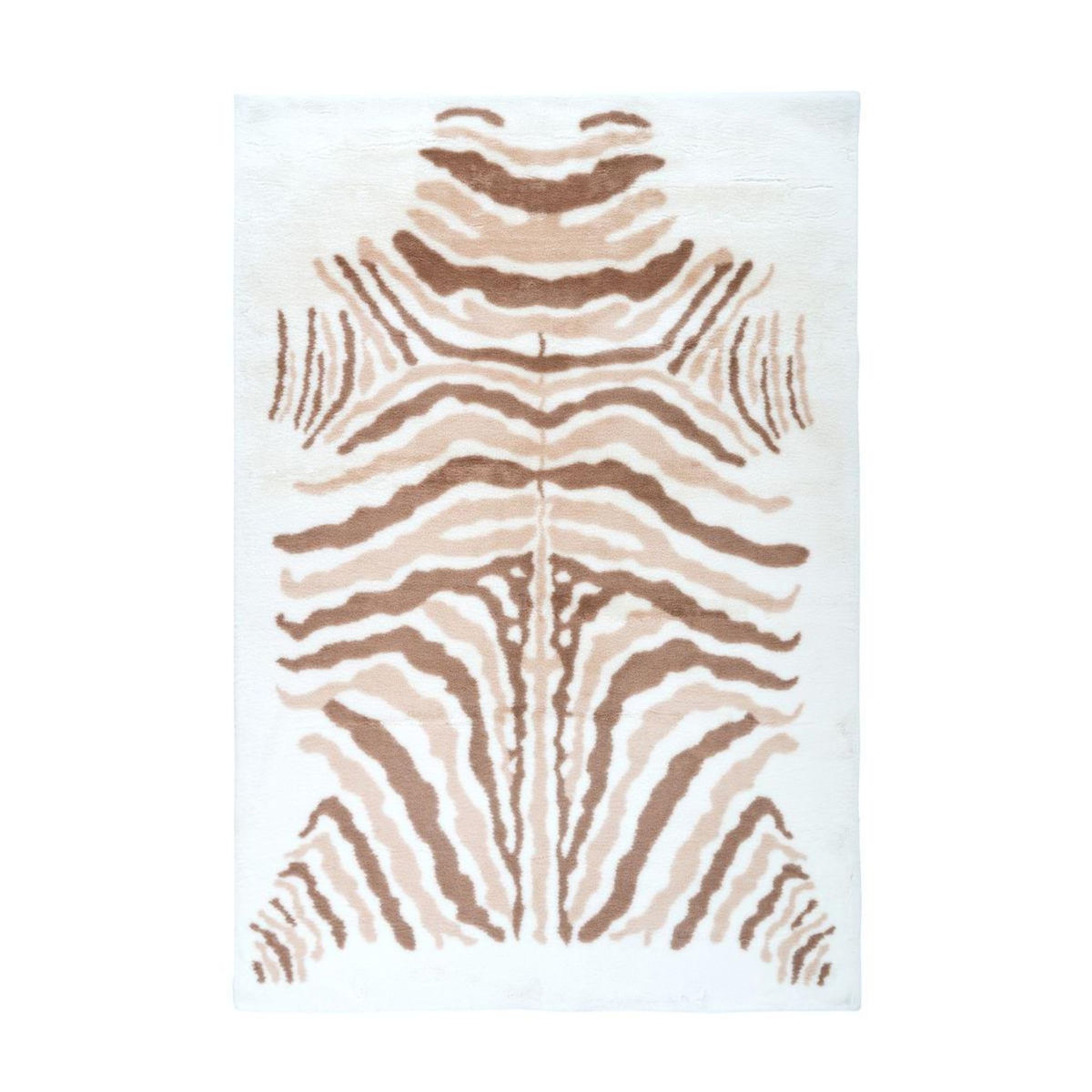 Paris Prix Tapis Imprimé Animal  Rabbit  Beige & Marron