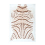 Voir la diapositive 1 : Paris Prix Tapis Imprimé Animal  Rabbit  Beige & Marron