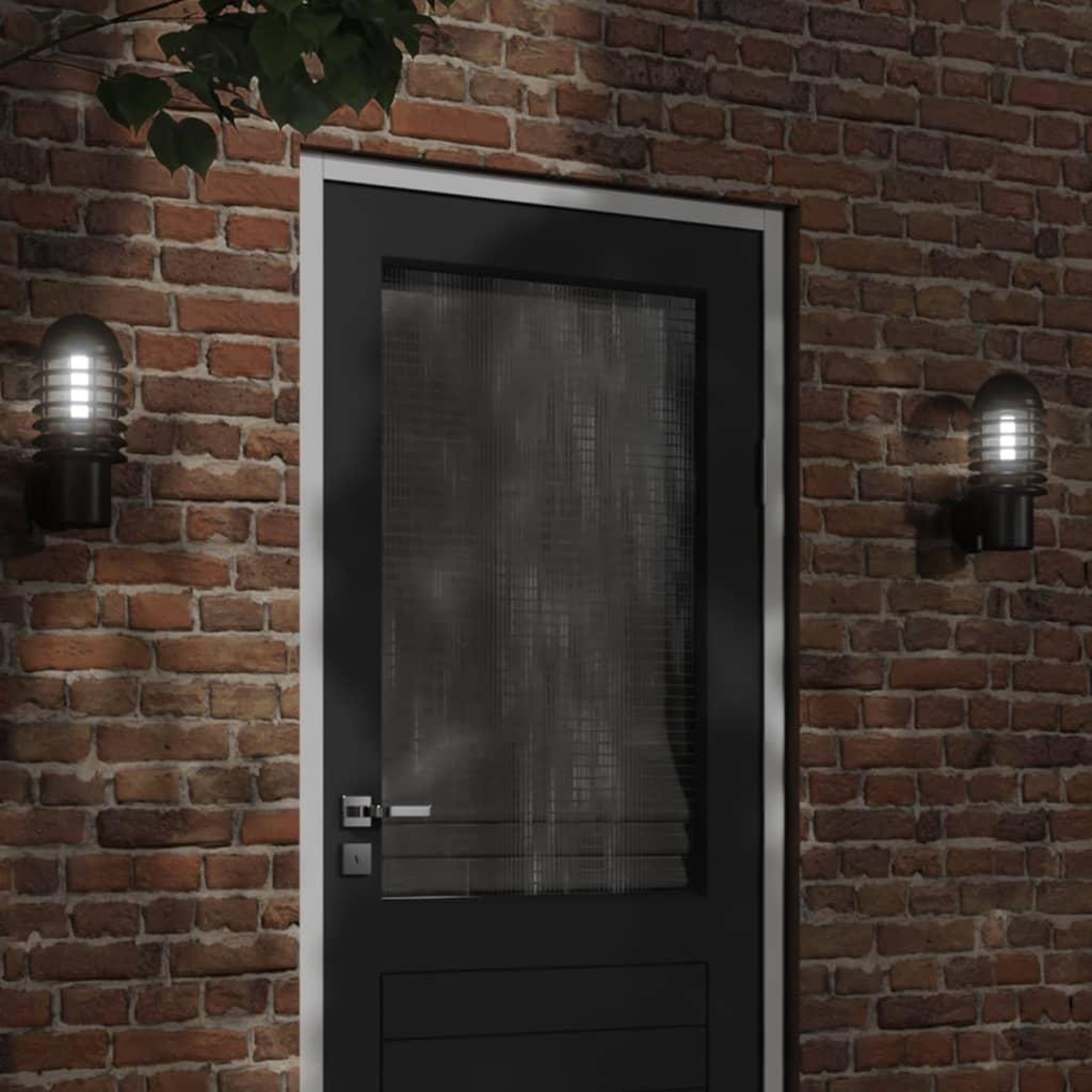 Voir la diapositive 1 : VIDAXL Appliques murales d'exterieur 2 pcs noir acier inoxydable