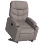 Voir la diapositive 3 : VIDAXL Fauteuil inclinable electrique taupe tissu