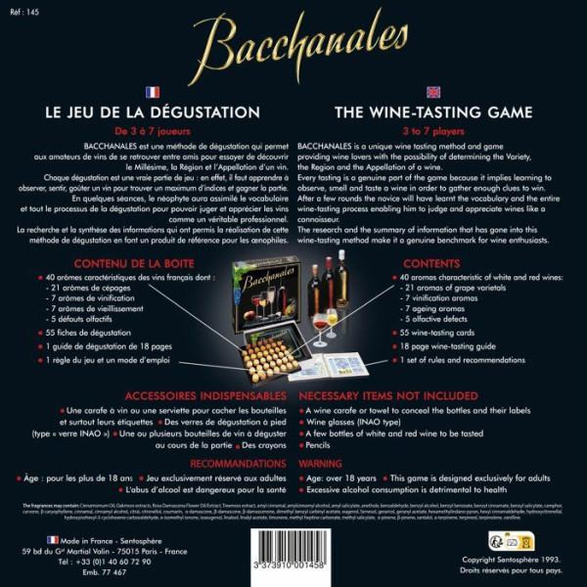 Voir la diapositive 3 : Sentosphere Jeu de société Sentosphere Bacchanales éducatif