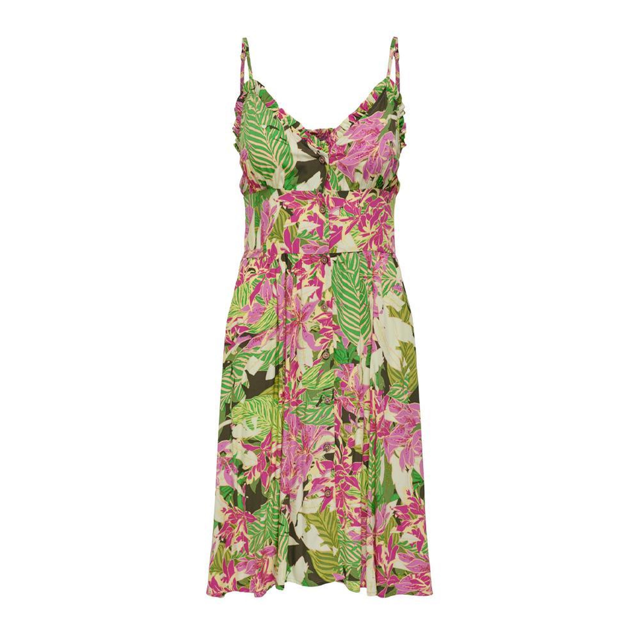 Only Robe Rose/Vert Femme Only Singlet. Coloris disponibles : Vert