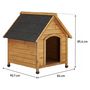 Voir la diapositive 4 : Habitat et Jardin Niche pour chien  Doggy  - 77 x 82 x 88 cm - Beige