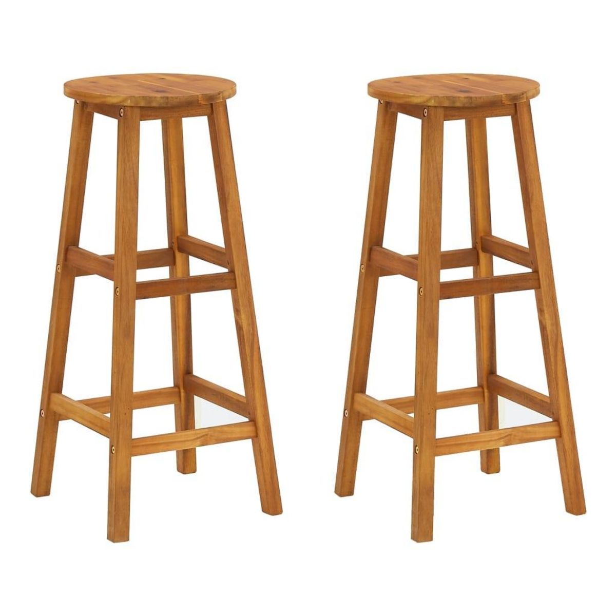 VIDAXL Ensemble de bar de jardin 3 pcs bois d'acacia solide