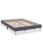 Voir la diapositive 1 : VS VENTA-STOCK Sommier tapissier Aura 140x200 cm Gris Foncé, Hauteur 30 cm