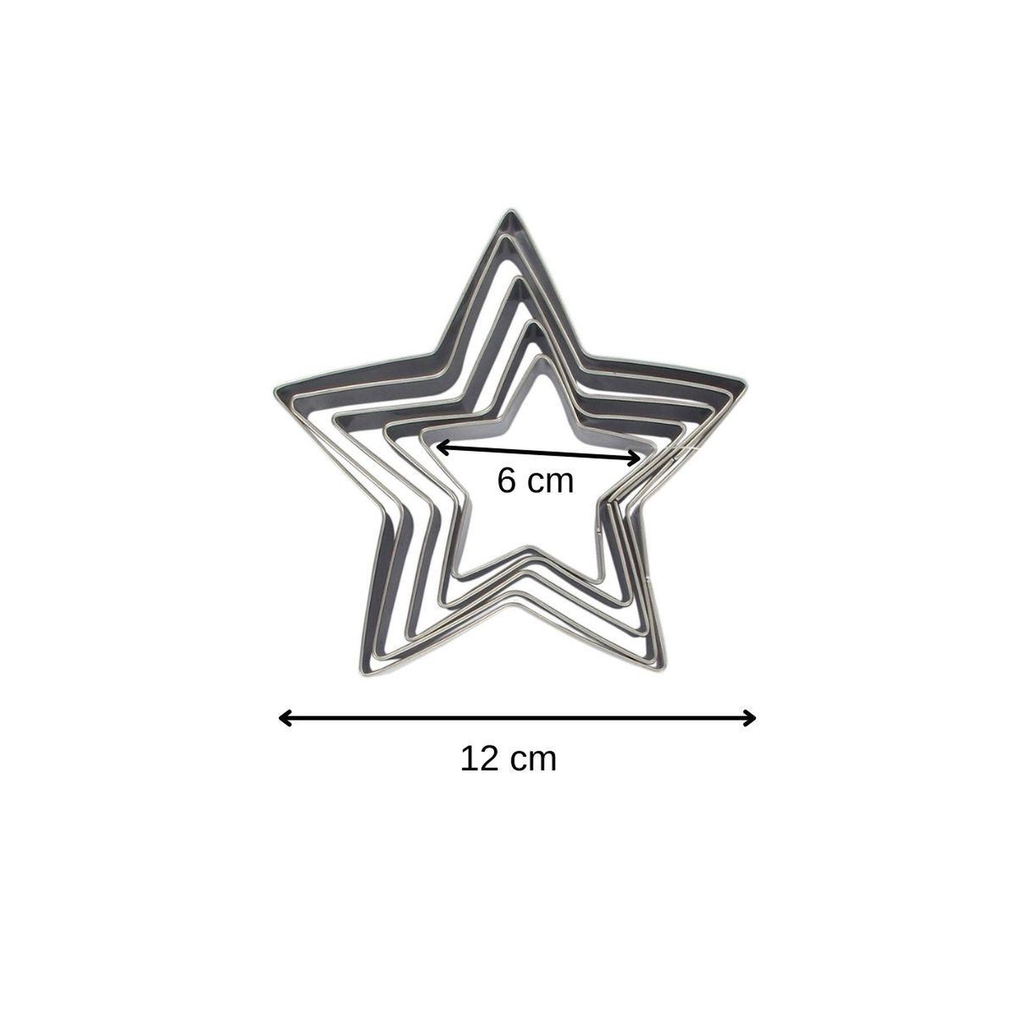 Voir la diapositive 3 : ZENKER Lot de 5 emporte-pièces de noël en forme d'étoile zenker emporte-pièces