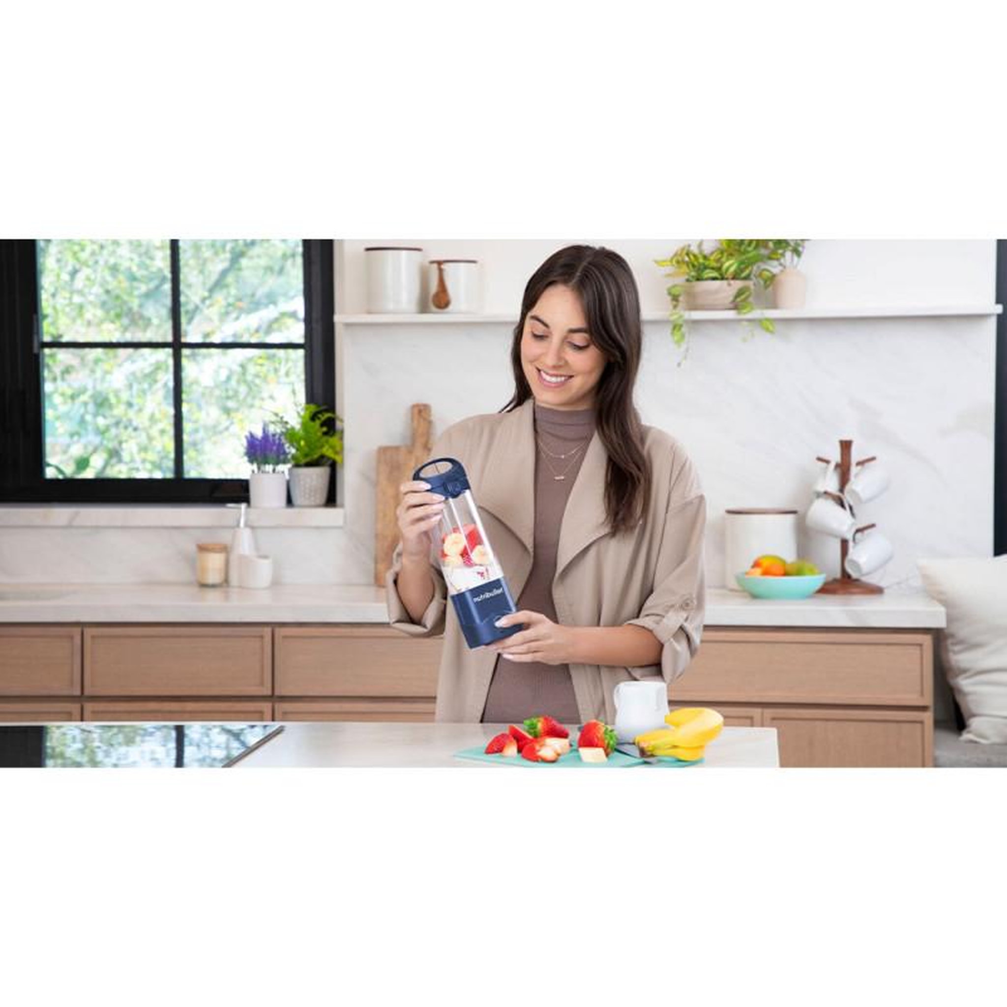 Voir la diapositive 6 : nutribullet Blender portable NBP003NBL  bleu