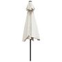 Voir la diapositive 4 : VIDAXL Parasol sable blanc avec Poteau en Acier 3 m