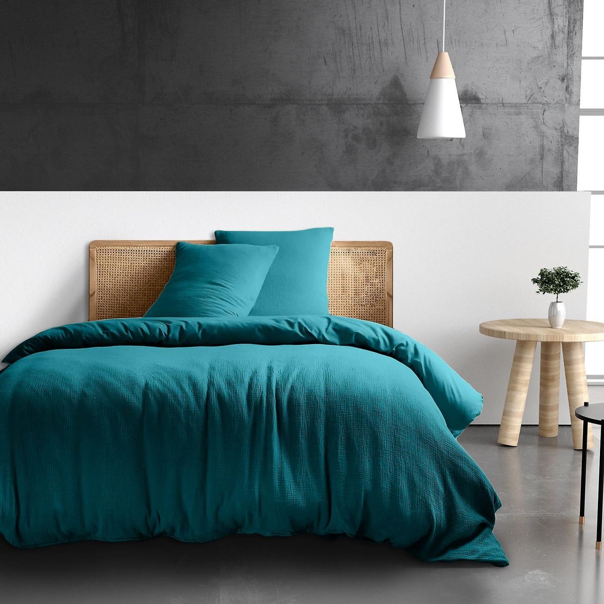 BATON ROUGE Drap housse 1000% gaze de coton