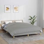 VIDAXL Couverture lestee Gris 200x200 cm 13 kg Tissu
