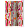 Voir la diapositive 1 : Paris Prix Paravent 3 Volets  Cutlery Pink & Violet  135x172cm