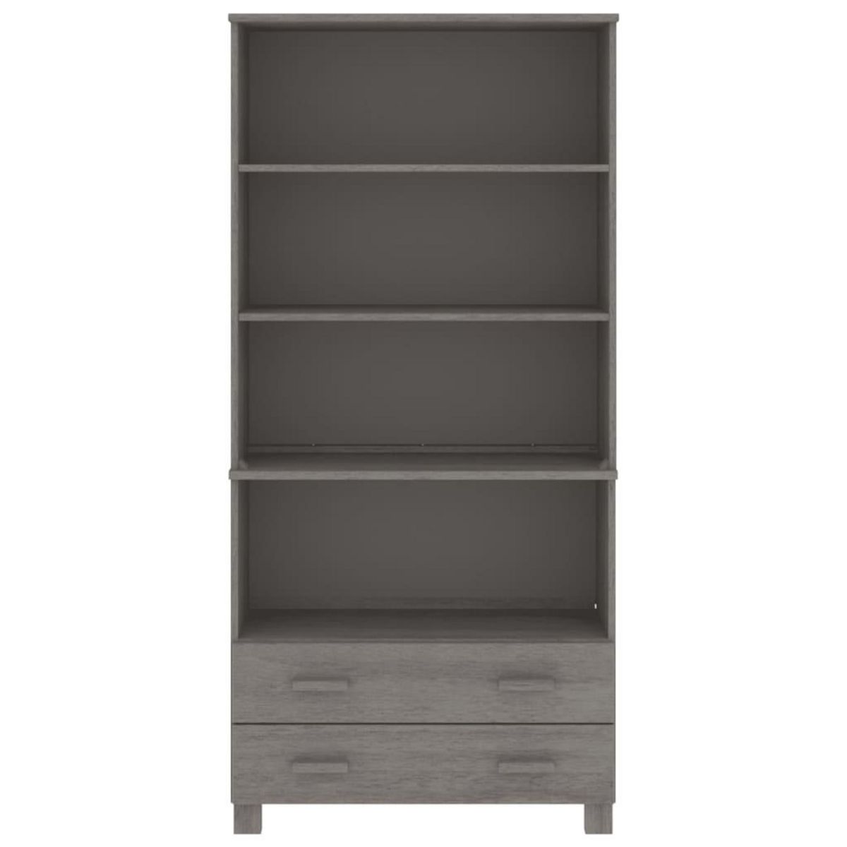 VIDAXL Buffet HAMAR Bois massif de pin Gris clair