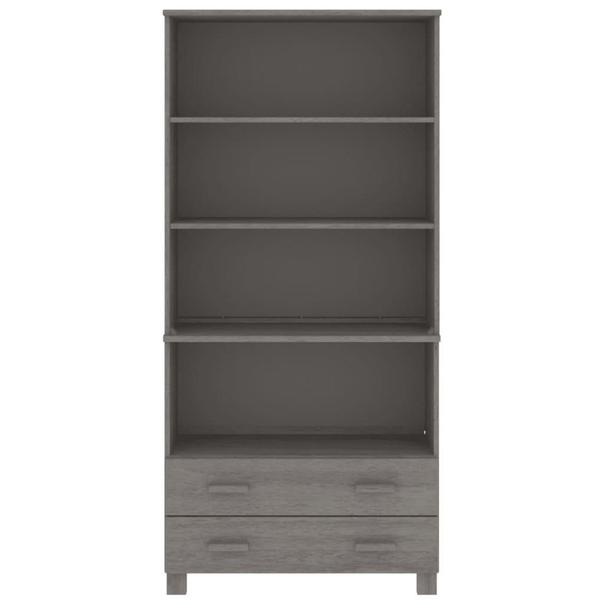 VIDAXL Buffet HAMAR Bois massif de pin Gris clair