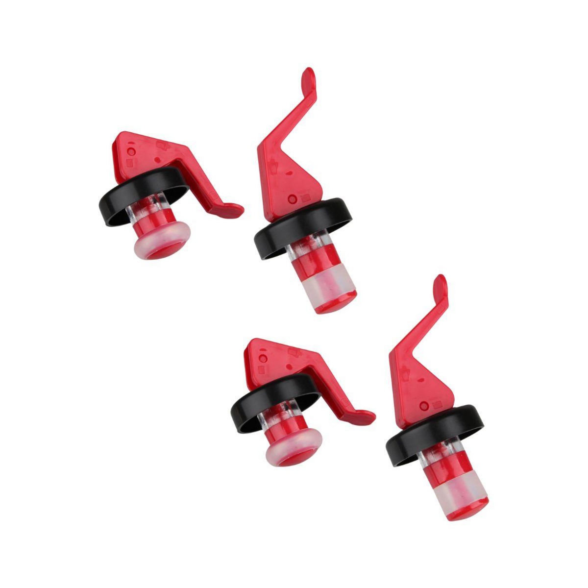 Fackelmann Lot de 4 bouchons à levier réemployable Fackelmann Bar Concept