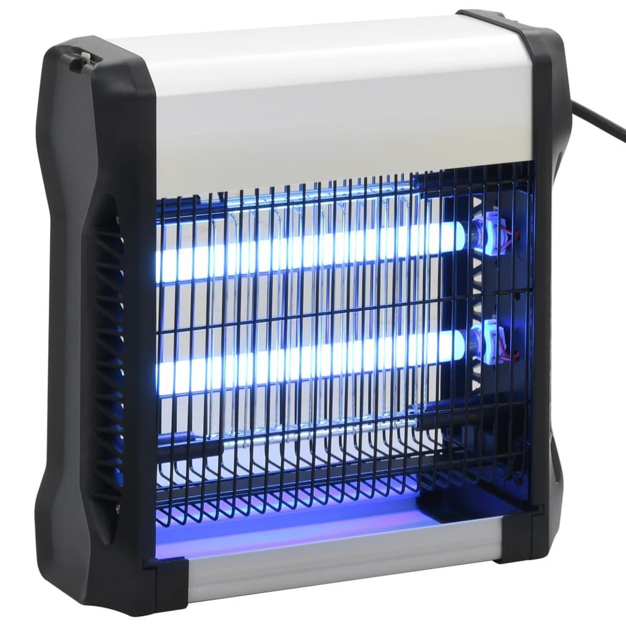 Voir la diapositive 1 : VIDAXL Lampe anti-insectes Noir Aluminium ABS 12 W