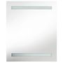 Voir la diapositive 4 : VIDAXL Armoire de salle de bain a miroir LED Gris brillant 50x14x60 cm