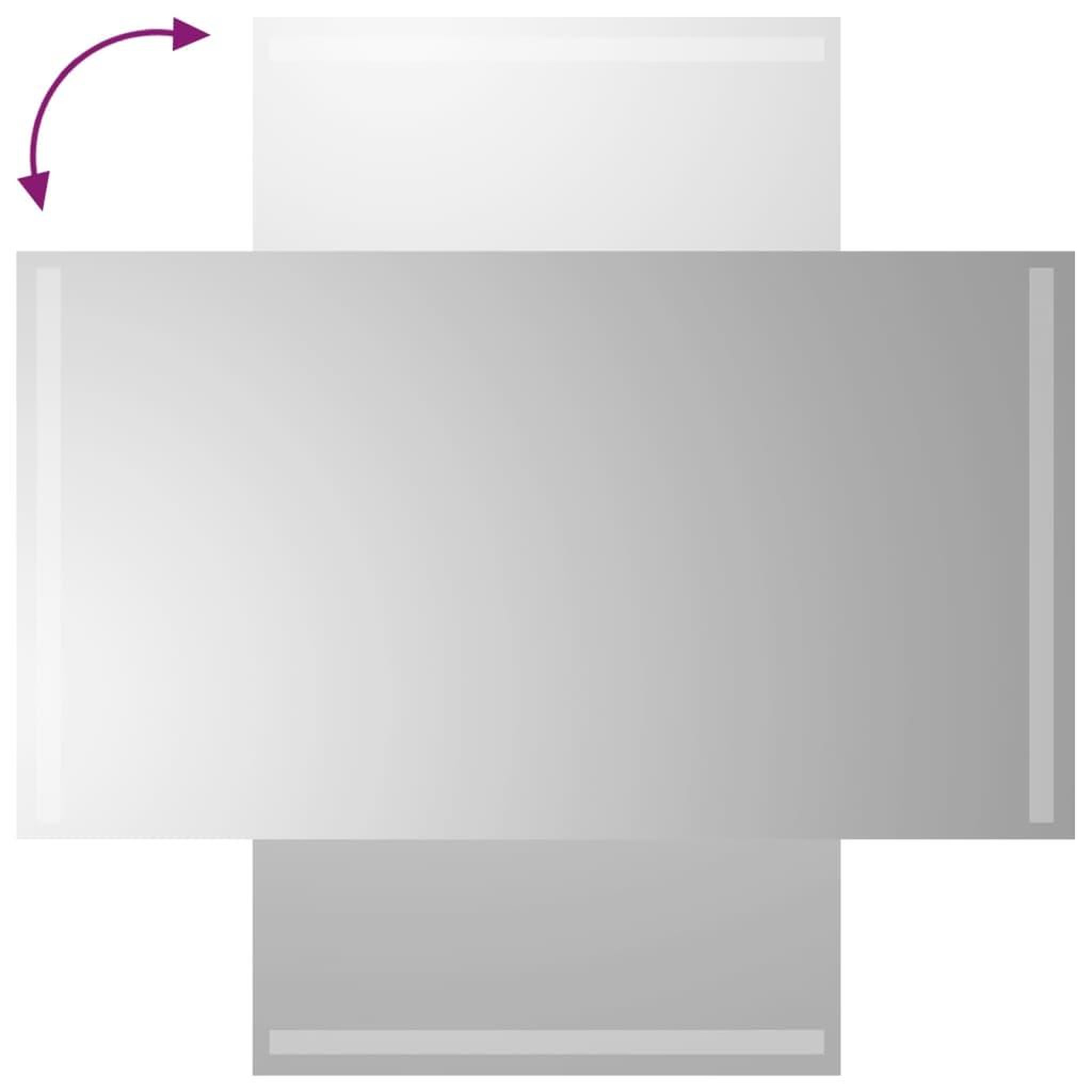 Voir la diapositive 4 : VIDAXL Miroir de salle de bain a LED 50x90 cm