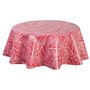 Voir la diapositive 1 : HABITABLE Nappe en toile cirée ronde Eloa - Diam. 135 cm - Rouge