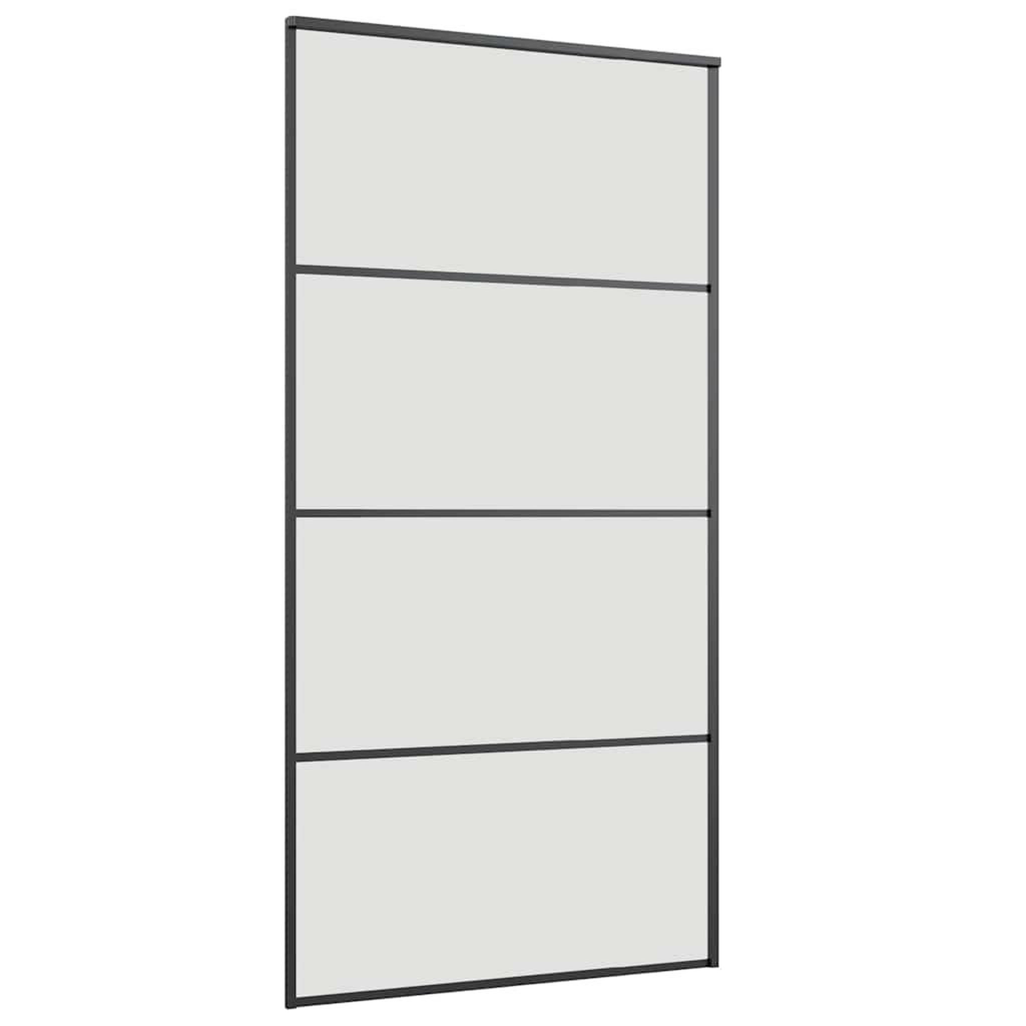 Voir la diapositive 5 : VIDAXL Porte coulissante kit de quincaillerie noir 102,5x205 cm
