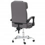 Voir la diapositive 5 : VIDAXL Fauteuil de massage inclinable de bureau Gris Similicuir