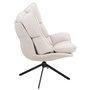 Voir la diapositive 3 : Paris Prix Fauteuil Relax sur Pied  Coussin  92cm Beige