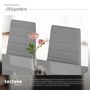 Voir la diapositive 5 : tectake Ensemble de chaises de salle à manger rembourrées avec revêtement aspect cuir gris Lot de 8