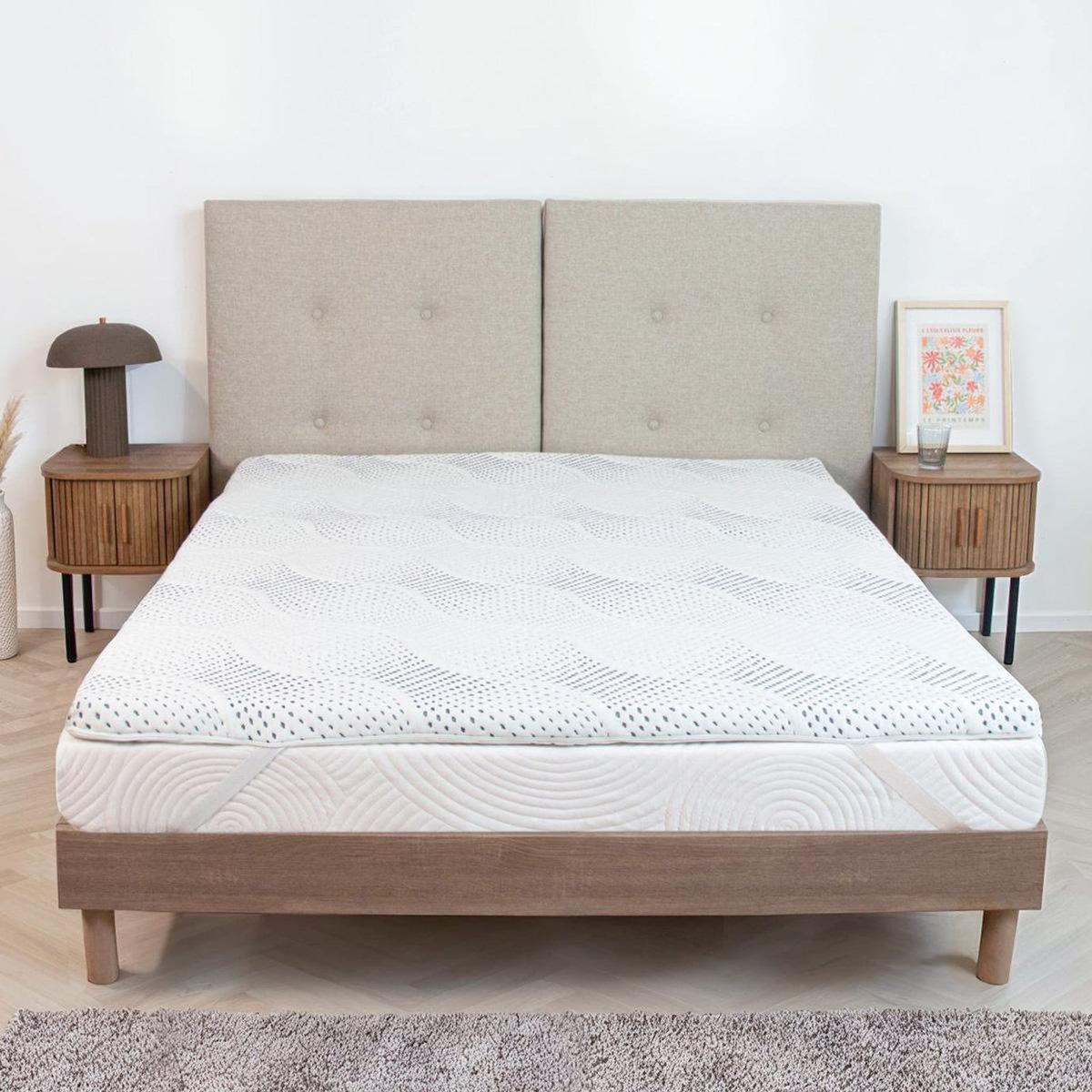 BELLECOUR BELLECOUR LITERIE | Surmatelas VISCOTOUCH | Mémoire de forme avec gel thermorégulateur