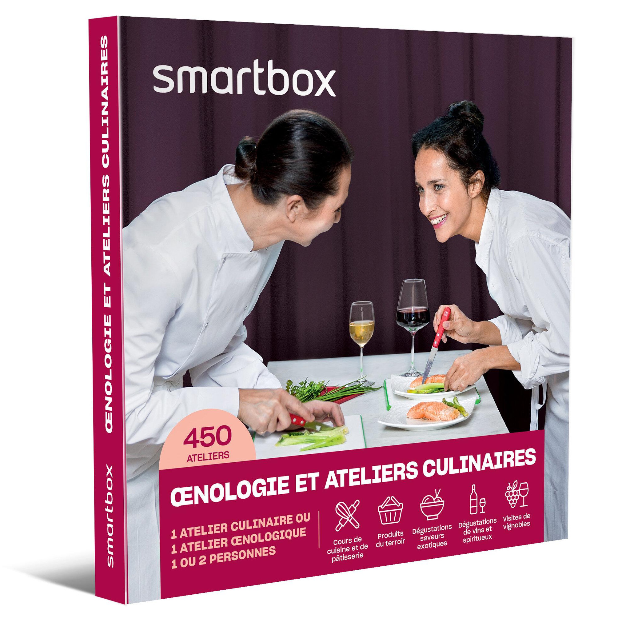 Smartbox Œnologie et ateliers culinaires - coffret cadeau gastronomie