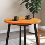 VIDAXL Dessus de table rond cire marron Ø70x2,5 cm bois de pin massif