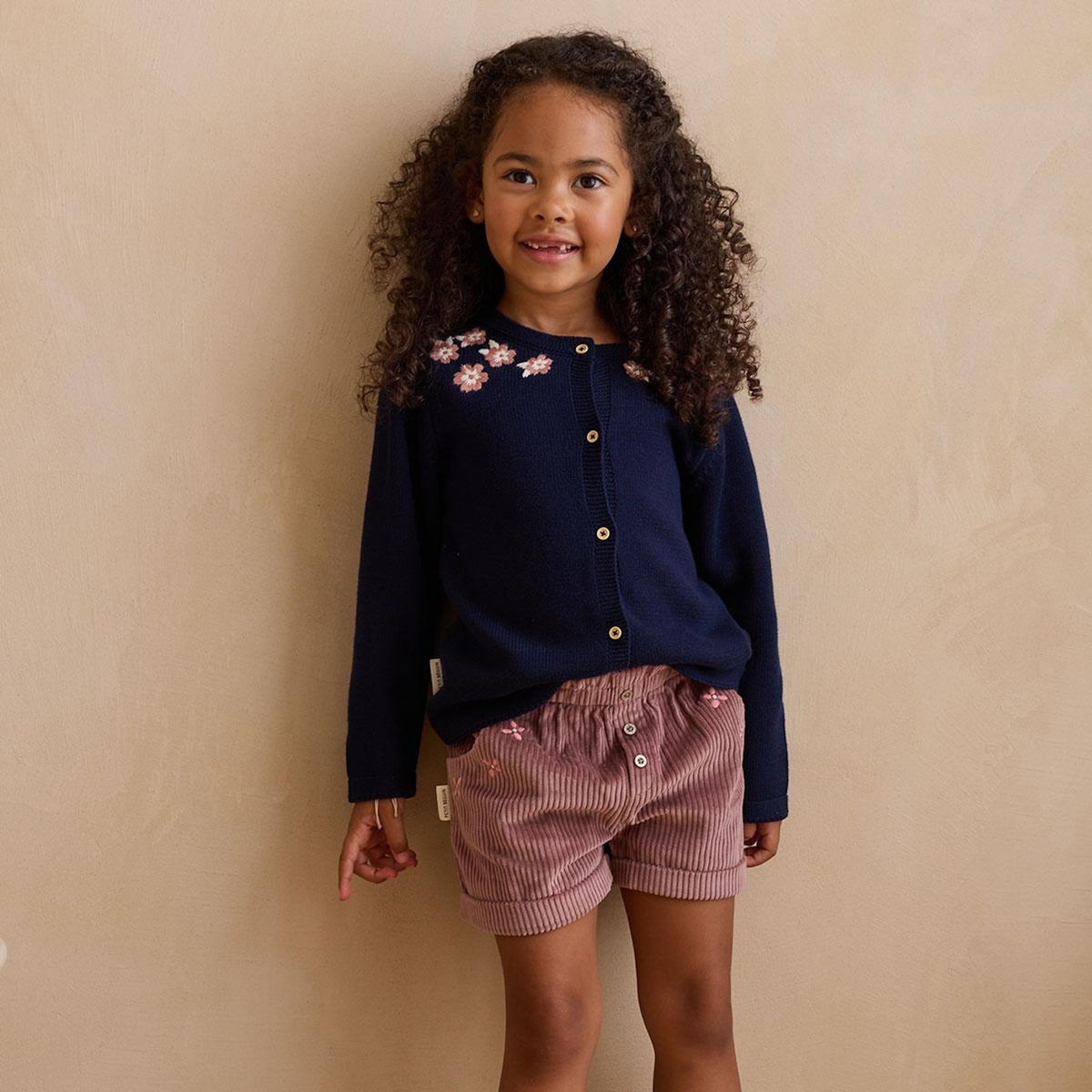 Petit Béguin Short enfant en velours côtelé Sora