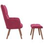 Voir la diapositive 4 : VIDAXL Chaise de relaxation avec repose-pied Rouge bordeaux Velours