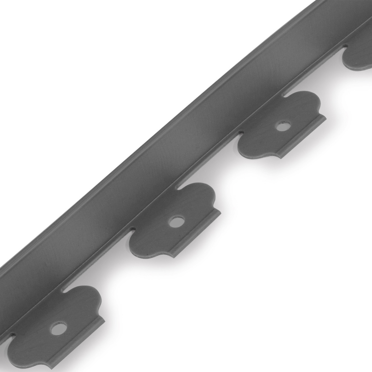 ID MARKET Bordurette de jardin flexible 8 M gris anthracite hauteur 12 cm + 24 piquets