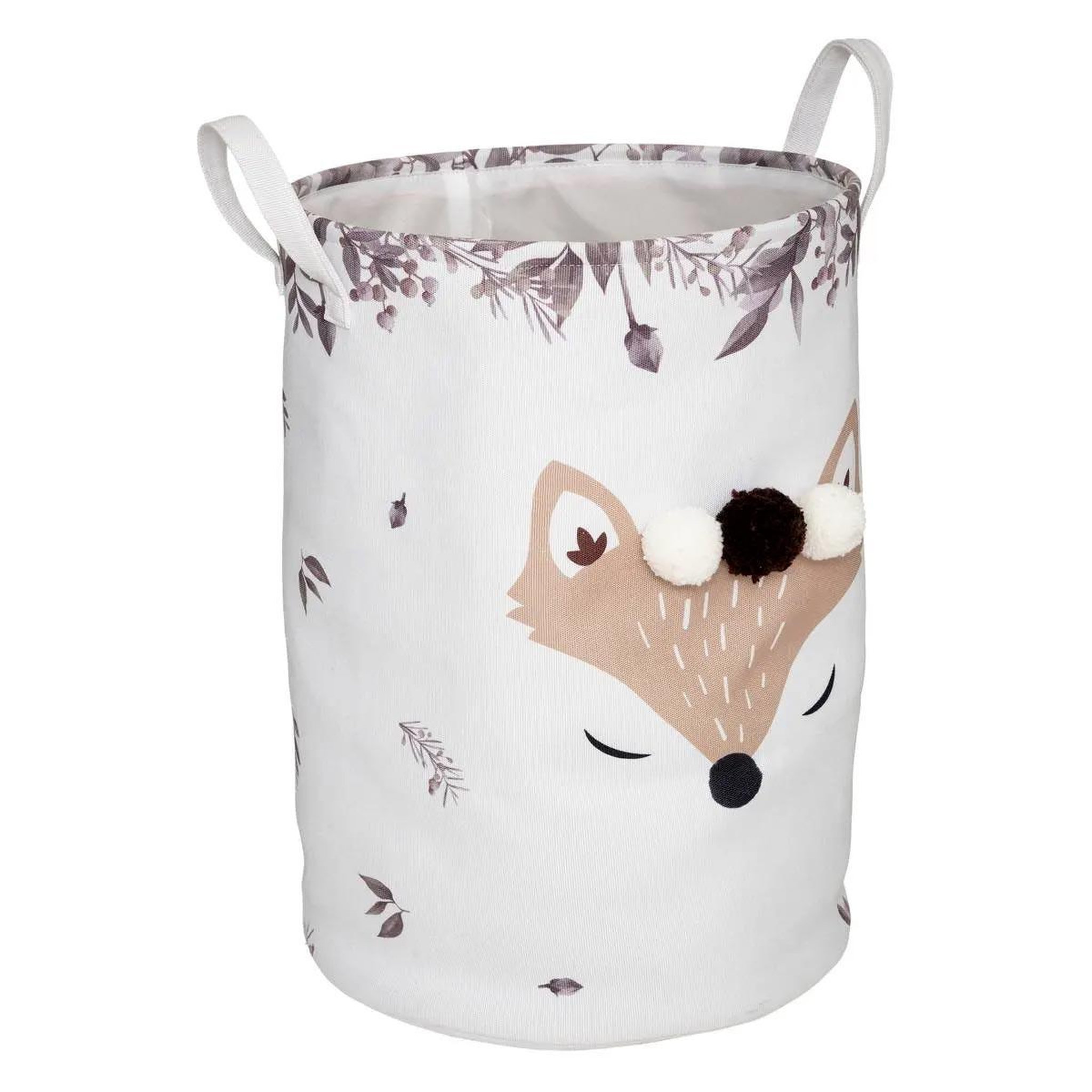 Atmosphera Kids Panier de rangement enfant  renard  50cm blanc