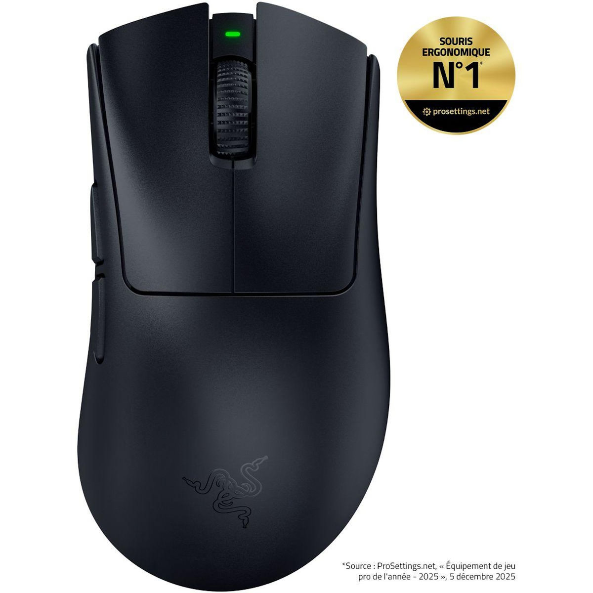 Razer Souris Gamer Sans Fil DEATHADDER V4 PRO NOIR