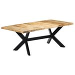 VIDAXL Table de salle a manger 200x100x75 cm Bois de manguier solide
