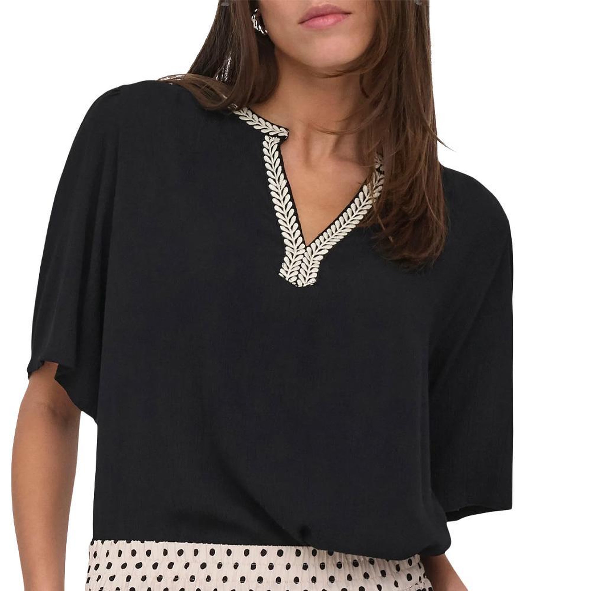 Voir la diapositive 1 : JACQUELINE DE YONG Blouse Noire Femme JDY Liva