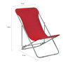 Voir la diapositive 6 : VIDAXL Chaises de plage pliables lot de 2 Acier et tissu oxford Rouge