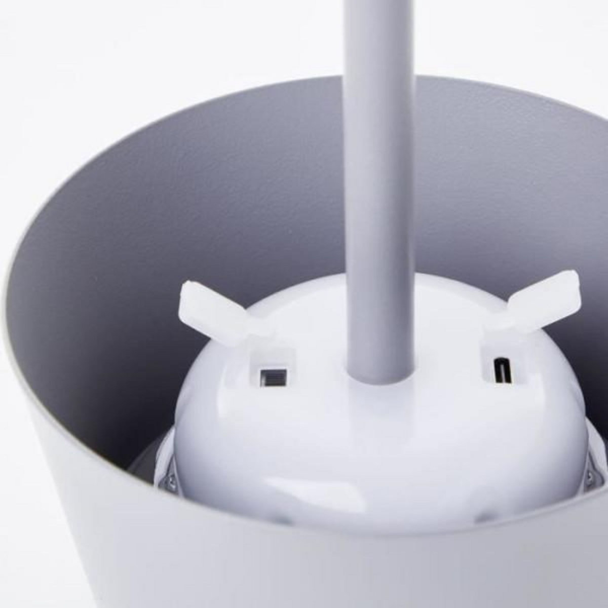 BRILLIANT Lampe de table d'extérieur - BRILLIANT - PICCO - LED et solaire - Métal et plastique - 5 W - Gris dépoli