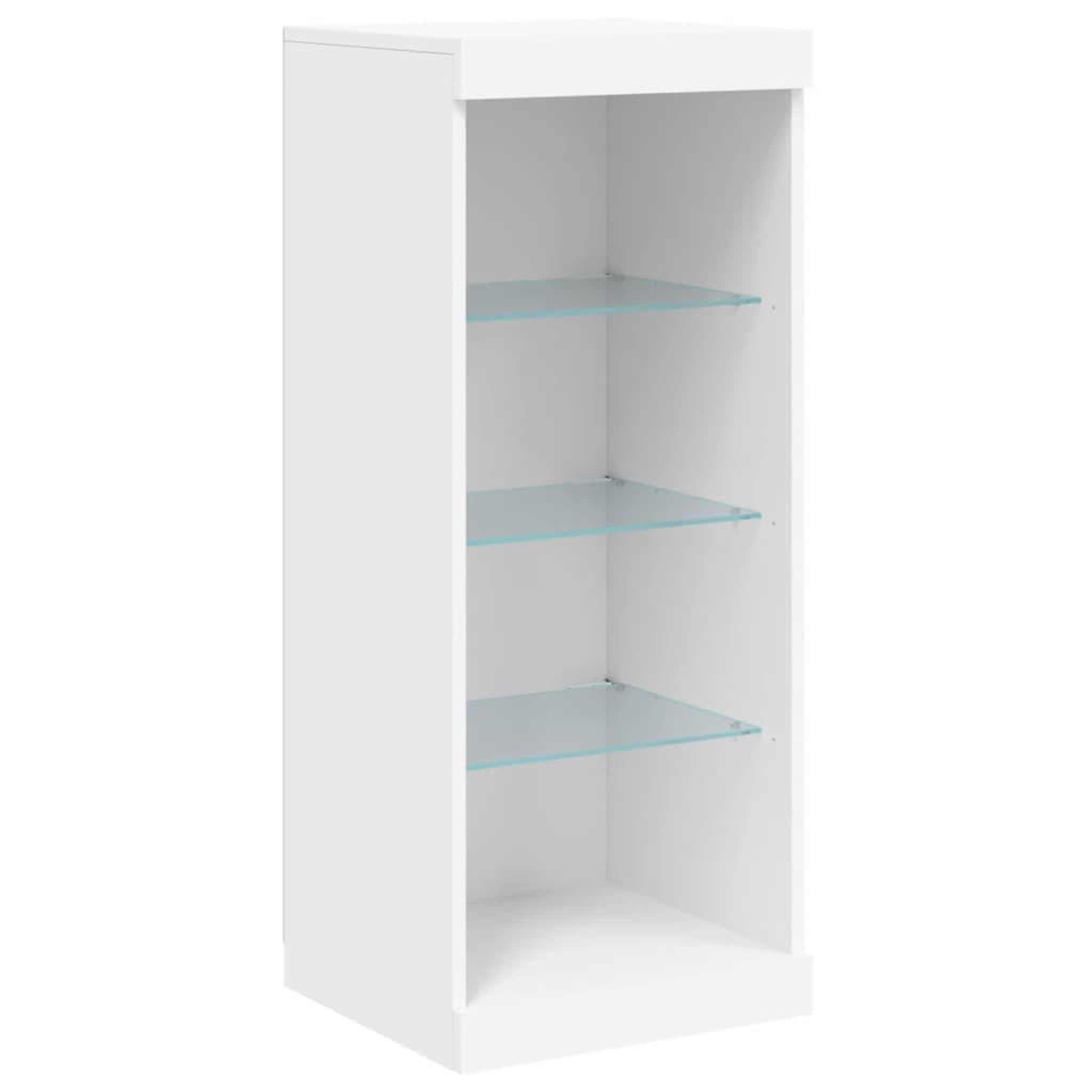 Voir la diapositive 5 : VIDAXL Buffet avec lumieres LED blanc 41x37x100 cm