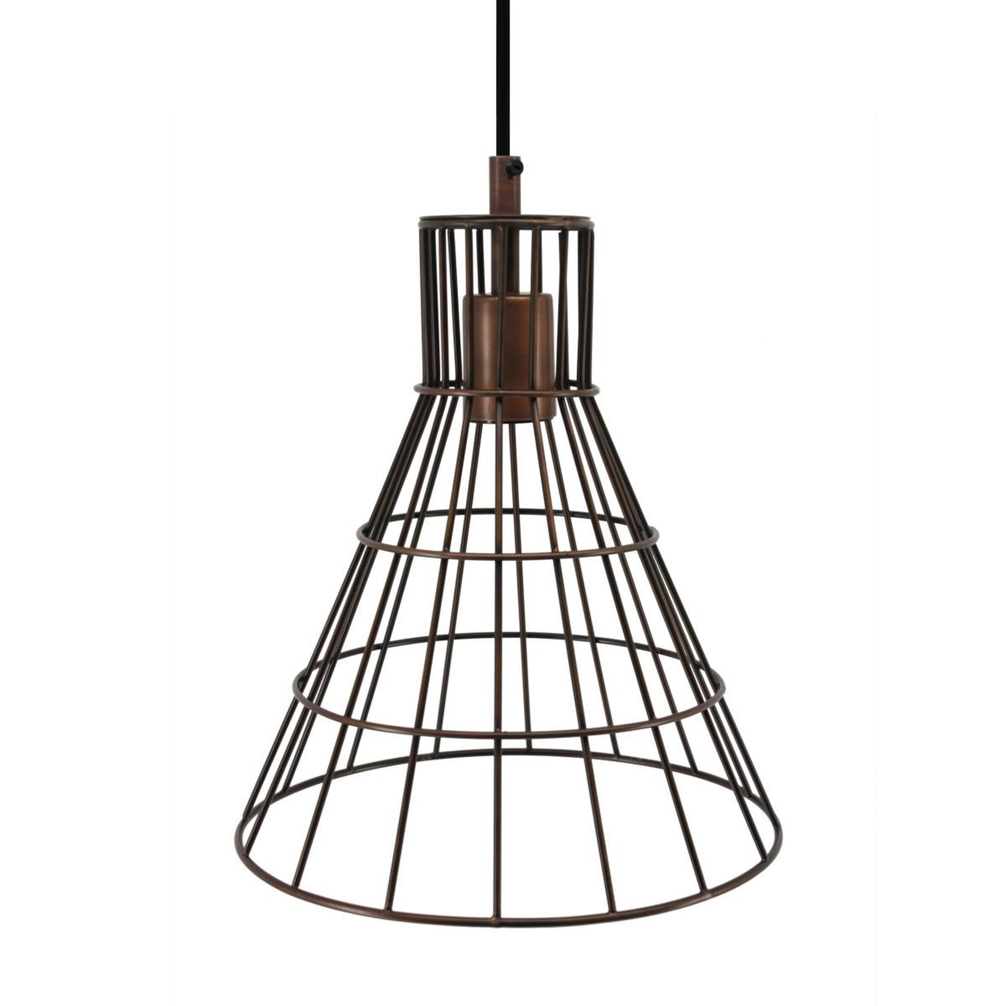 Voir la diapositive 2 : Paris Prix Lampe Suspension en Métal  Bellatrix  31cm Cuivre